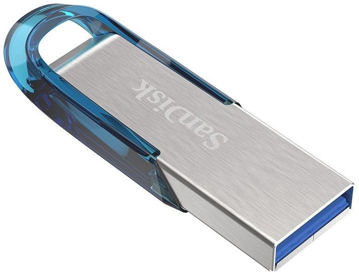 SanDisk Ultra Flair USB флаш устройство 64 GB USB Type-A 3.2 Gen 1 (3.1 Gen 1) Син, Сребрист