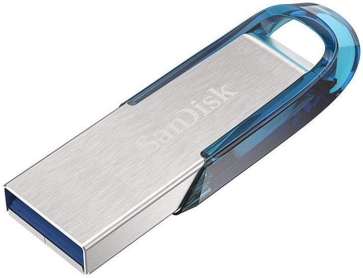 SanDisk Ultra Flair USB флаш устройство 64 GB USB Type-A 3.2 Gen 1 (3.1 Gen 1) Син, Сребрист