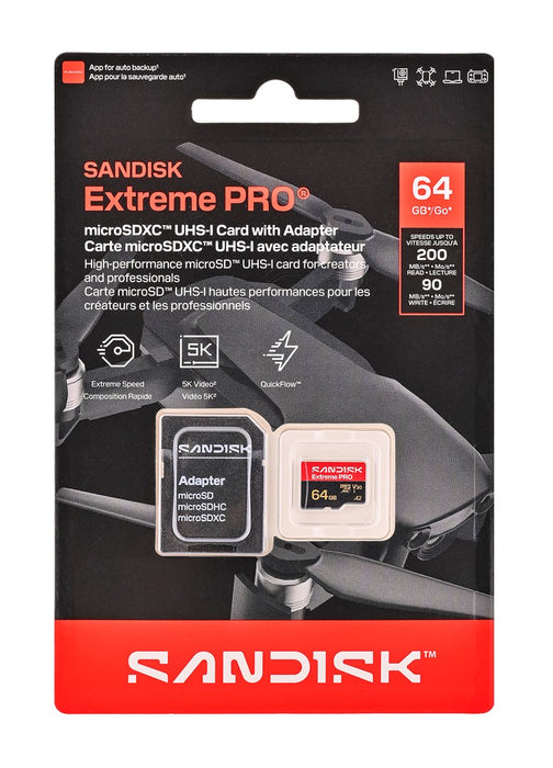 SanDisk Extreme PRO microSD UHS-I 64 GB MicroSDHC