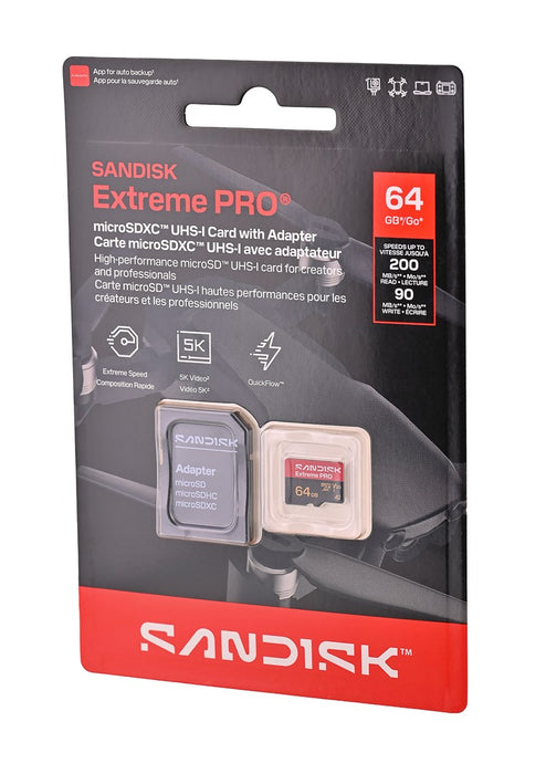 SanDisk Extreme PRO microSD UHS-I 64 GB MicroSDHC