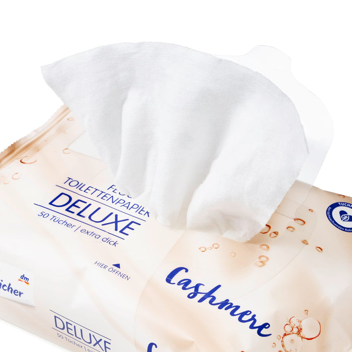 Влажна тоалетна хартия Deluxe Кашмир, 50 бр