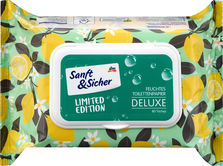 Влажна тоалетна хартия Deluxe