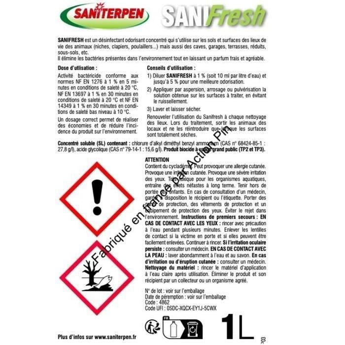 Дезинфекционен Saniterpen 1 L