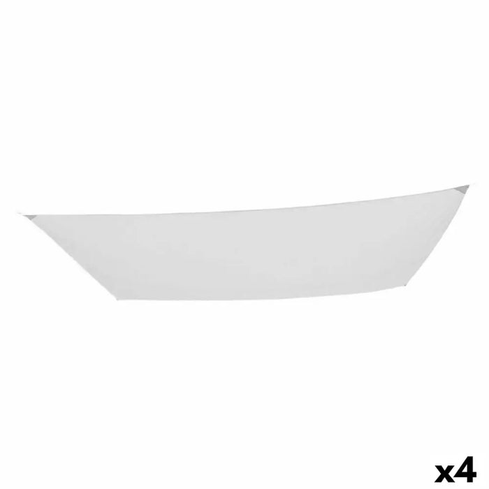 Сянка платна Aktive Триъгълна Бял 300 x 400 cm (4 броя)