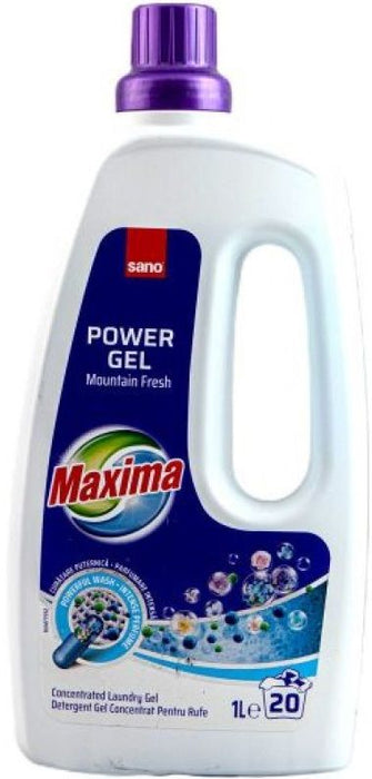 Концентриран гел за пране Sano - Maxima Mountain Fresh, 20 пранета, 1 L