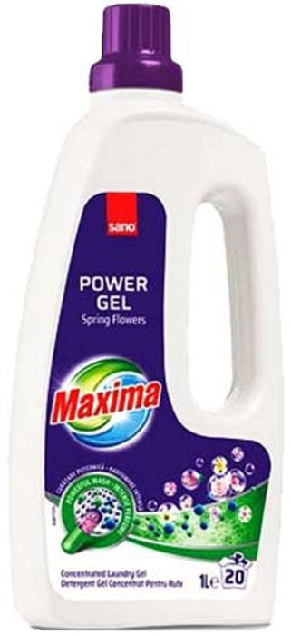 Концентриран гел за пране Sano - Maxima Spring Flowers, 20 пранета, 1 L