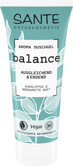 Био душ гел с евкалипт и бергамот, 200 ml