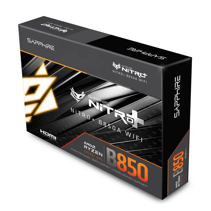 Sapphire NITRO+ B850A WIFI 7 AMD B850 Socket AM5 micro ATX