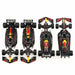 Състезателна кола Red Bull BURAGO (4 броя)