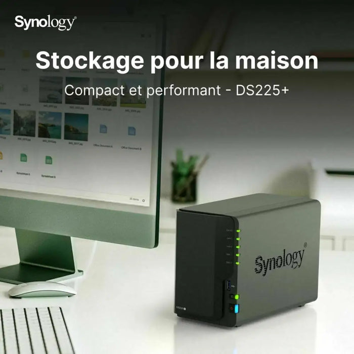 SATA 5.25’’ калъф за SATA 2.5’’ Synology DS225P+ Черен