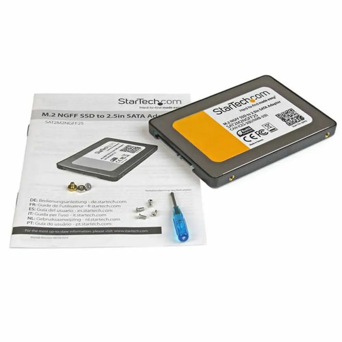 SATA Адаптер Startech SAT2M2NGFF25 Черен 2,5’’ SSD M.2 SATA