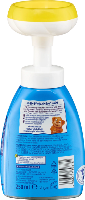 Детска измивна пяна Цветен прашец, 250 ml
