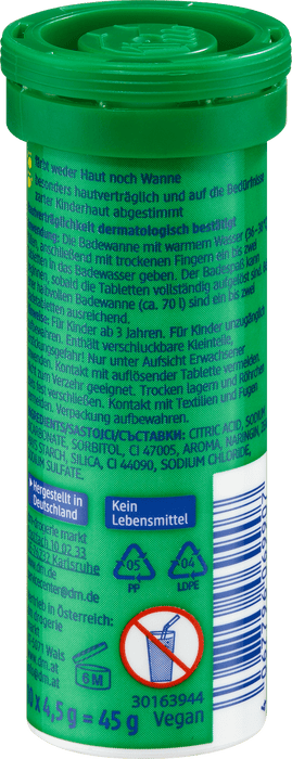 Таблетки за оцветяване на вана, различни цветове, 45 g