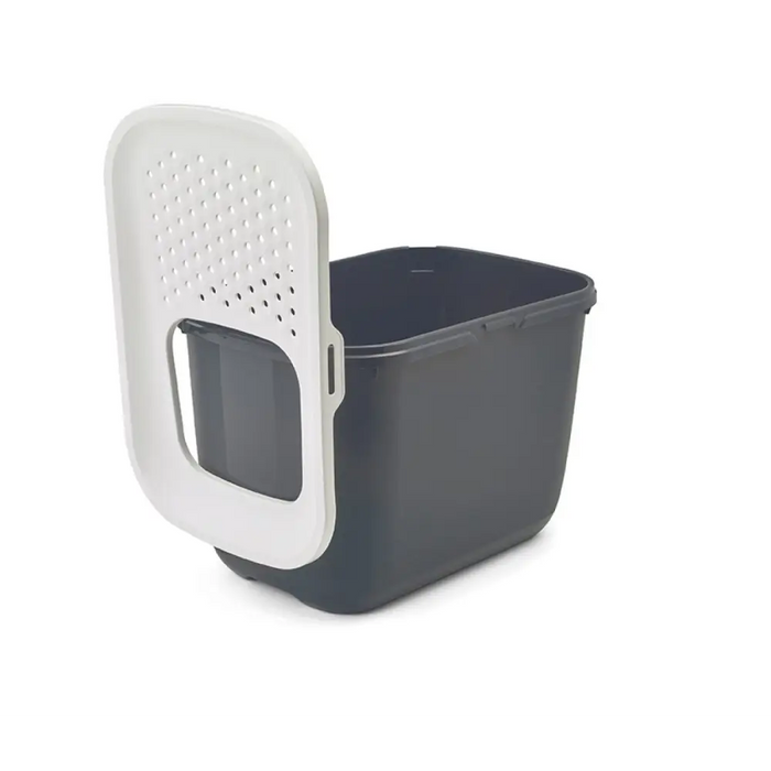 SAVIC HOP Антрацит с бял капак – Поставка за котешка