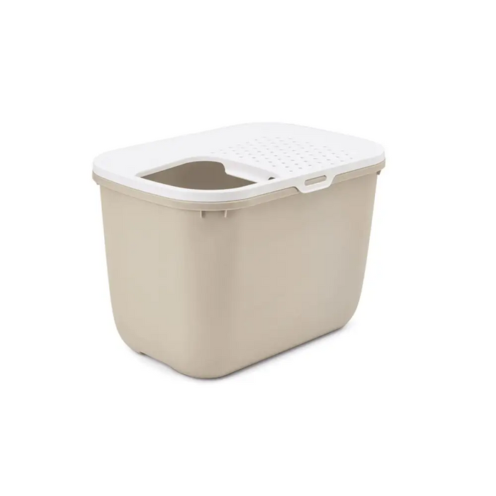 SAVIC HOP Coffee Brown с бял капак – Тава за котешка