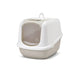 SAVIC Nestor Jumbo White Coffee covered cat litter box