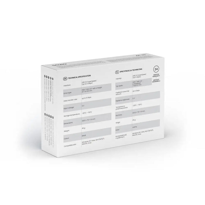 Savio 2.5’’ външен HDD/SDD корпус USB 3.0 AK-65
