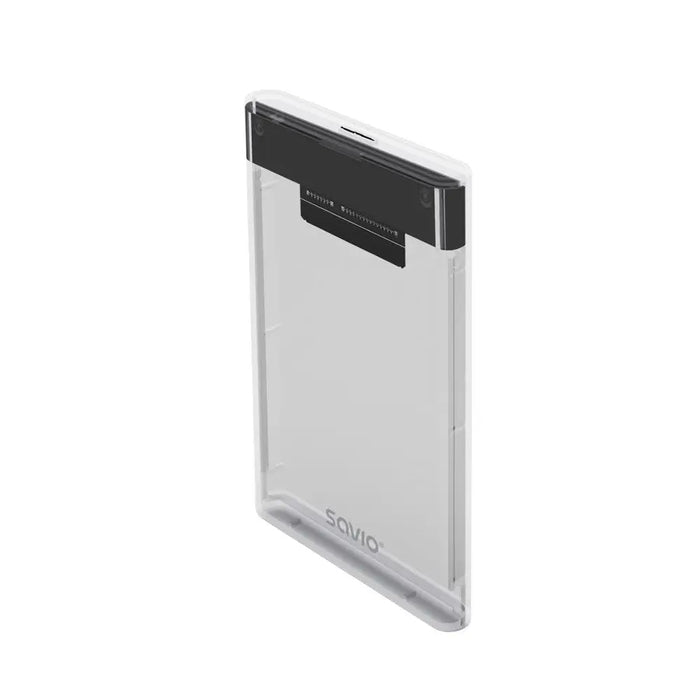 Savio 2.5’’ външен HDD/SSD корпус USB 3.0 прозрачен AK-66