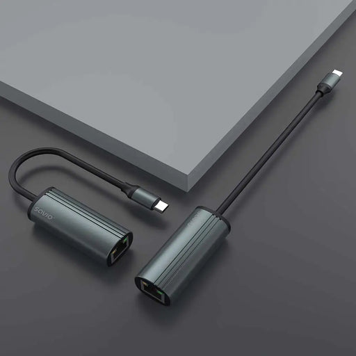 SAVIO адаптер USB C 3.1 Gen.1 (M) към RJ 45 Gigabit