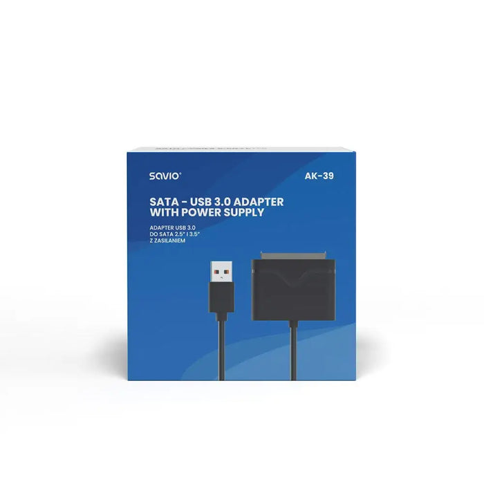 SAVIO AK-39 USB 3.0 - SATA III адаптер за 3.5″/2,5’’