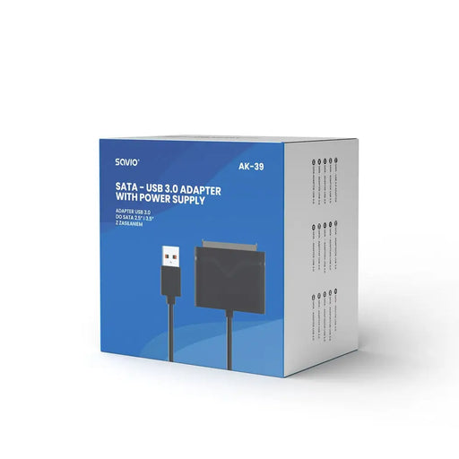 SAVIO AK-39 USB 3.0 - SATA III адаптер за 3.5″/2,5’’