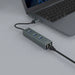 Savio AK-57 USB-A - 3 x USB-A ХЪБ с RJ-45 Gigabit Ethernet