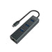Savio AK-57 USB-C - 3 x USB-A ХЪБ с RJ-45 Gigabit Ethernet