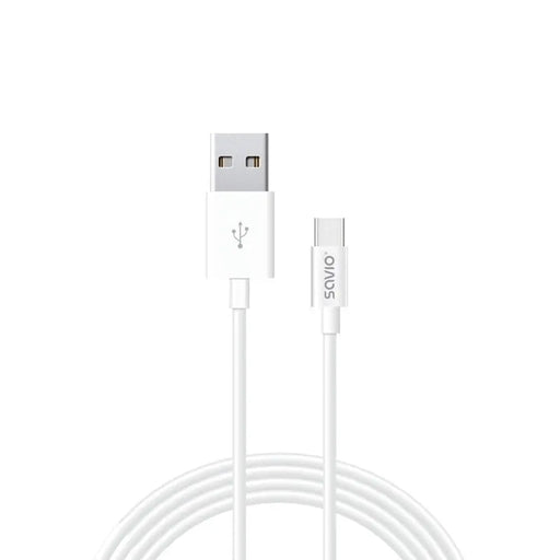 Savio CL-125 USB кабел USB 2.0 1 m USB A USB C Бял