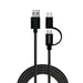 Savio CL-128 USB кабел USB 2.0 1 m USB A USB C/Micro-USB A