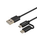 Savio CL-128 USB кабел USB 2.0 1 m USB A USB C/Micro-USB A