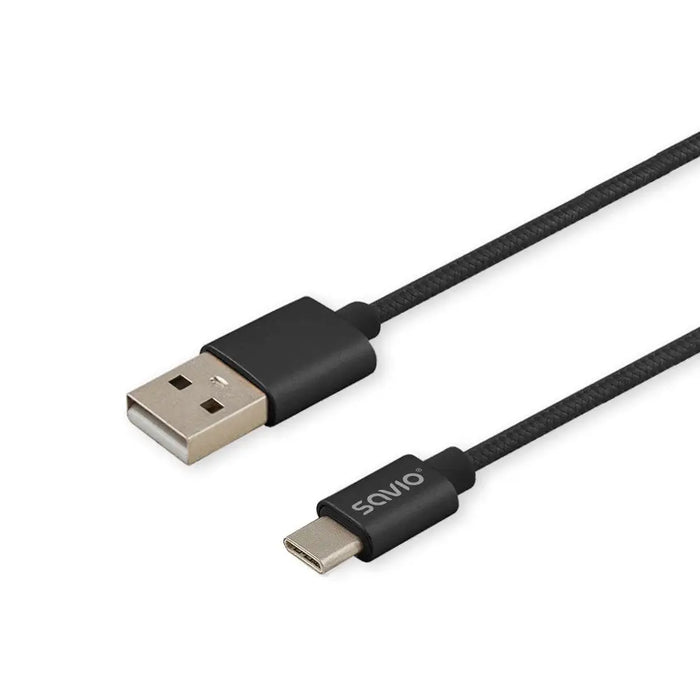 Savio CL-129 USB кабел 2 м USB 2.0 USB A USB C Черен