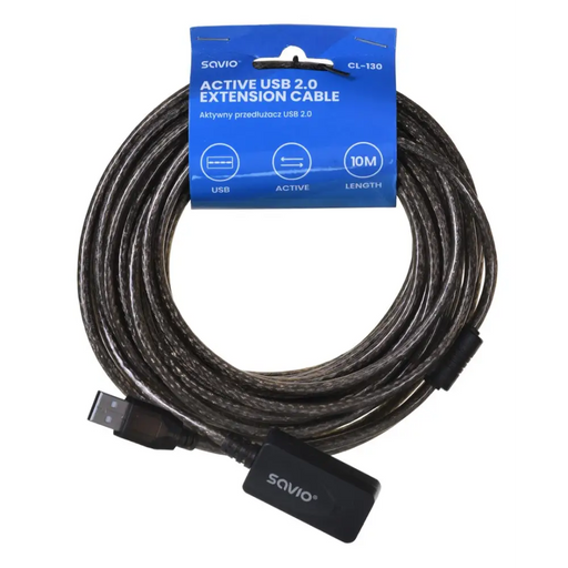 SAVIO CL-130 USB удължител за активен порт 10m USB 2.0-A
