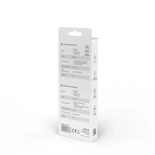 Savio CL-152 USB кабел 1 m USB 2.0 USB C Micro USB