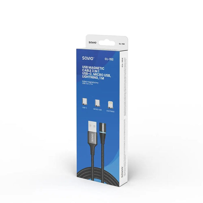 Savio CL-152 USB кабел 1 m USB 2.0 USB C Micro USB