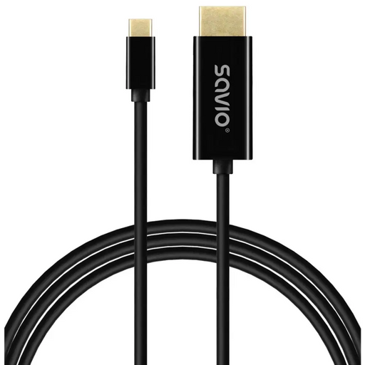 SAVIO CL-190 USB-C към HDMI кабел 30Hz 1m пластмаса