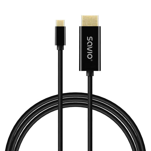 SAVIO CL-191 USB-C към HDMI кабел 30Hz 2m пластмаса