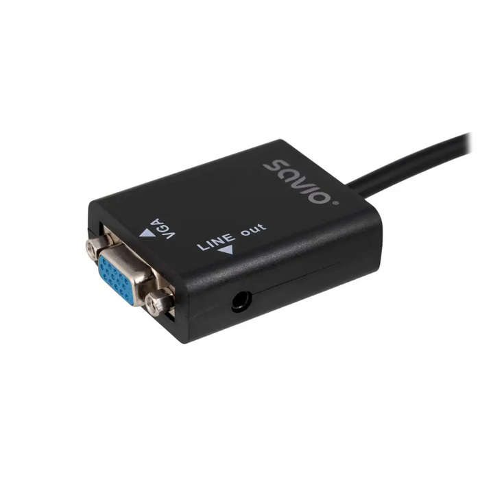 Savio CL-23 адаптер за видео кабел 0,5 м VGA (D-Sub) HDMI