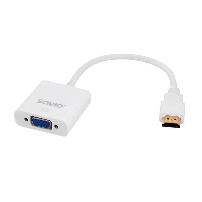 Savio CL-27 адаптер за видео кабел 0,2 м VGA (D-Sub) HDMI
