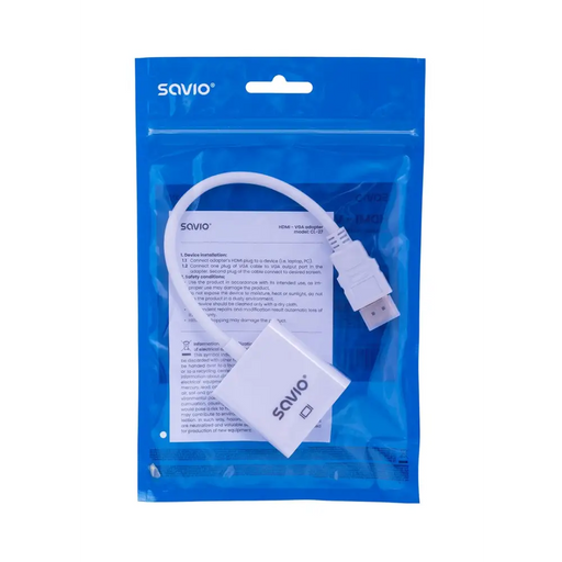 Savio CL 27B адаптер за видео кабел 0,1 м HDMI тип A