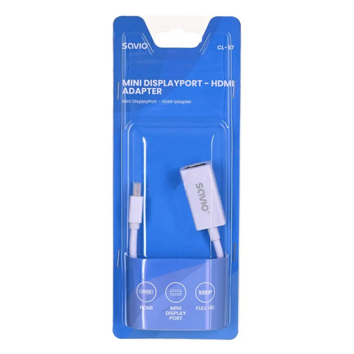 Savio CL-57 адаптер за видео кабел 0,2 m Mini DisplayPort