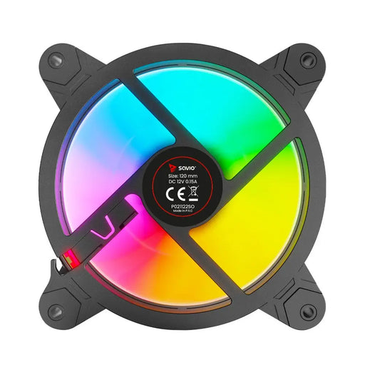 SAVIO FAN-01 4 комплекта 120 mm ARGB вентилатор включително