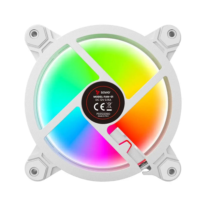 SAVIO FAN-01 WHITE 4 пакета 120 mm ARGB вентилатор
