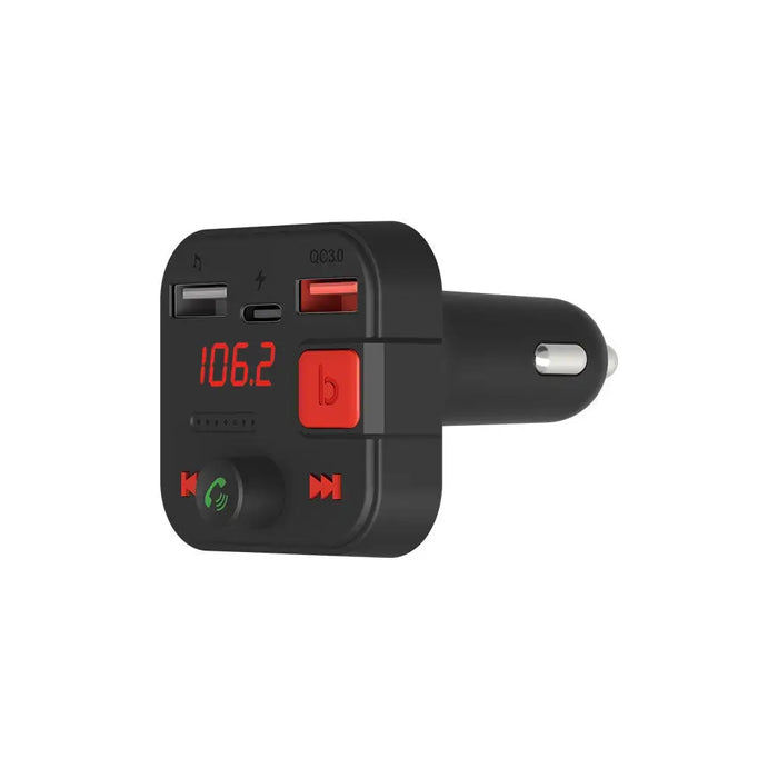 SAVIO FM предавател Bluetooth 5.3 QC 3.0 зарядно LED