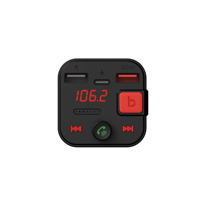 SAVIO FM предавател Bluetooth 5.3 QC 3.0 зарядно LED