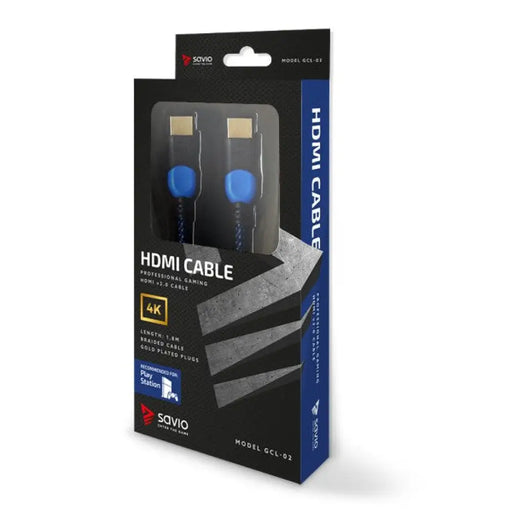 Savio GCL-02 HDMI кабел 1,8 м HDMI тип A (стандартен) черен