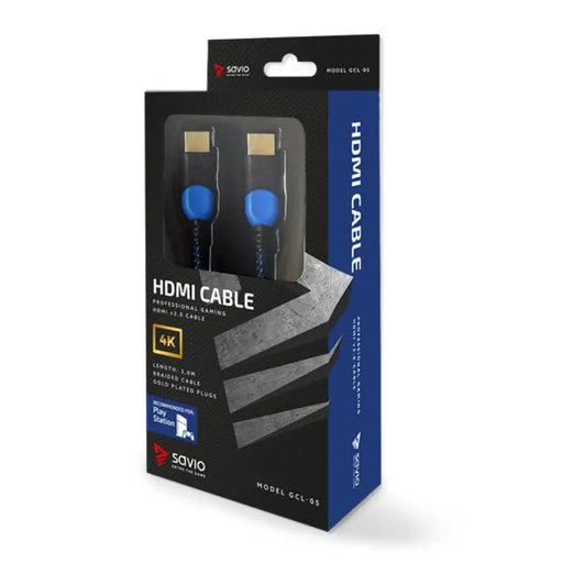 Savio GCL-05 HDMI кабел 3 м HDMI тип A (стандартен) черен