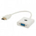 SAVIO HDMI (M) към VGA (F) адаптер бял CL-201