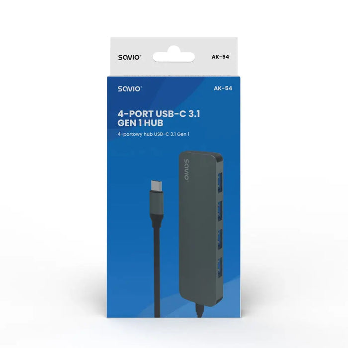 SAVIO Hub USB C 4 x USB A AK 54