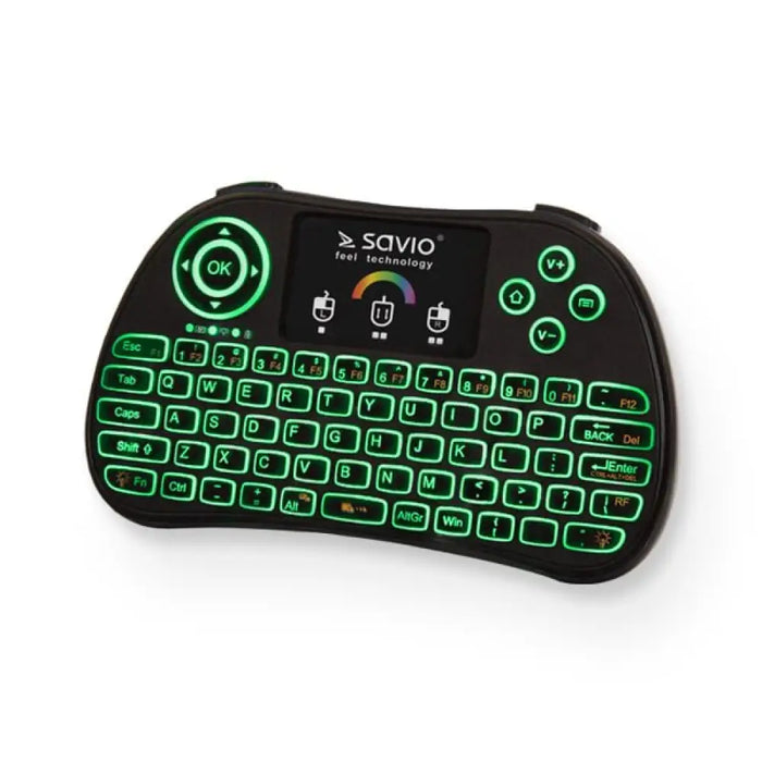 SAVIO KW-03 Светеща безжична мини клавиатура RGB TV Box