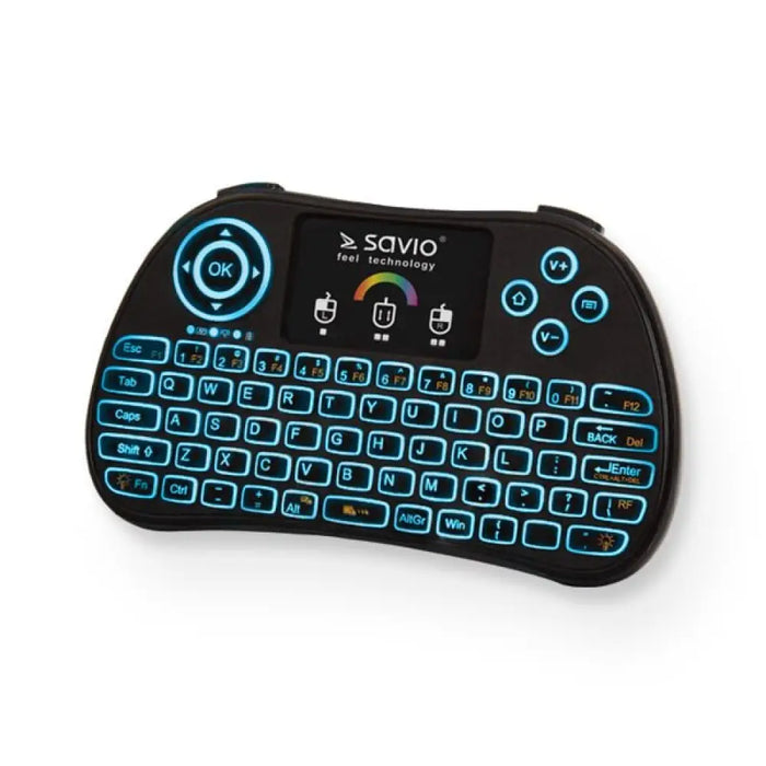 SAVIO KW-03 Светеща безжична мини клавиатура RGB TV Box
